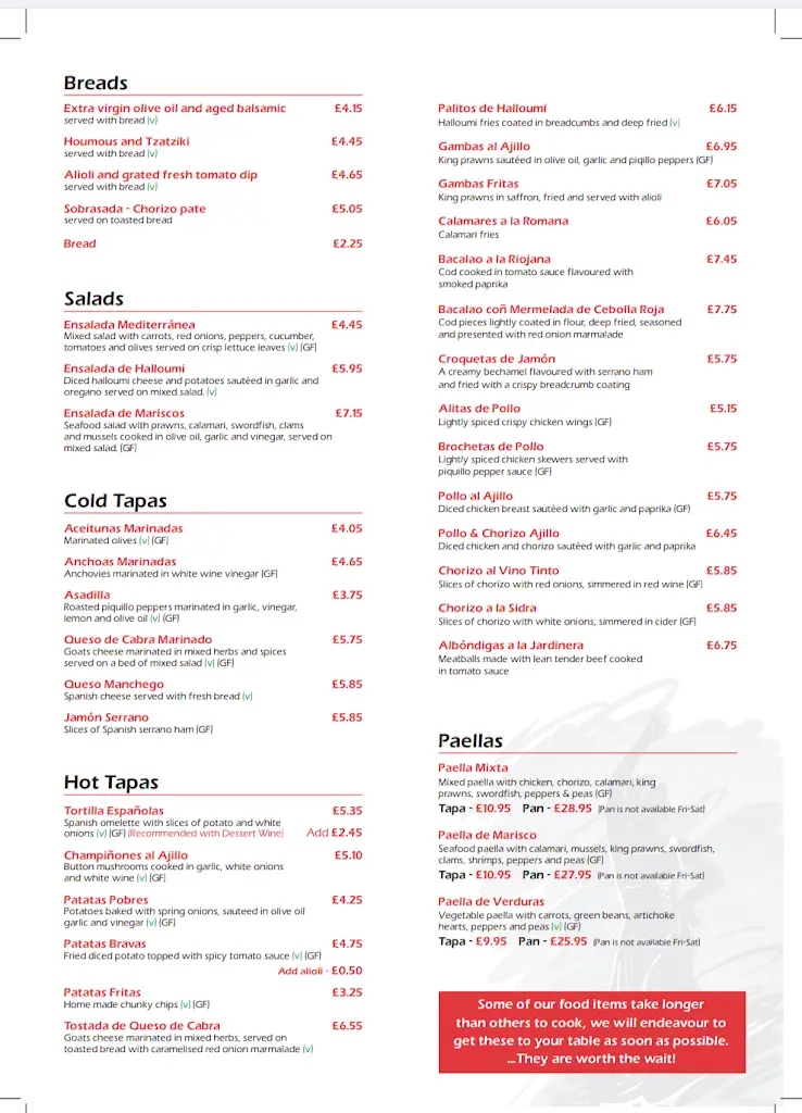 Menu_Meson La Pepa_Huddersfield_image_2