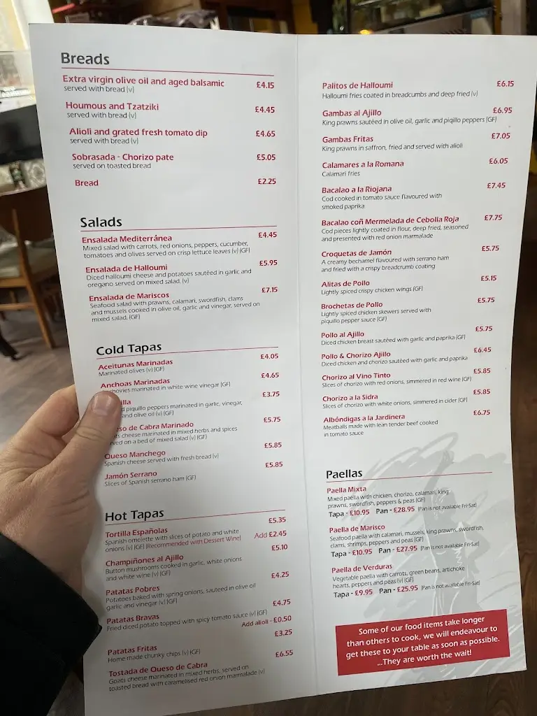 Menu_Meson La Pepa_Huddersfield_image_3