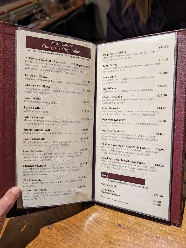 Menu_The Ephesus Restaurant_Huddersfield_image_2