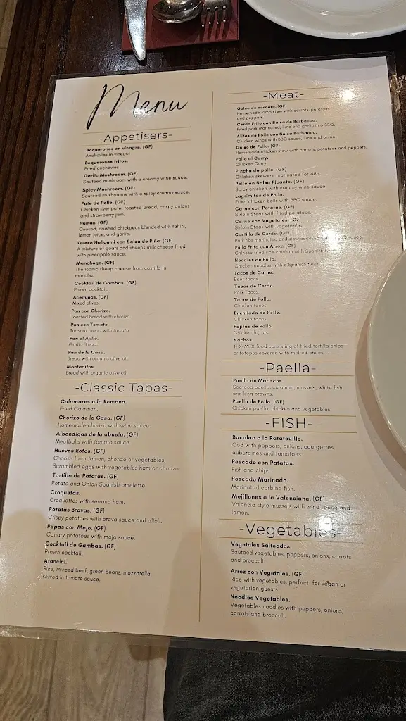 Menü_La Fonda Spanish Tapas Restaurant & Bar_Horsforth_Bild_2