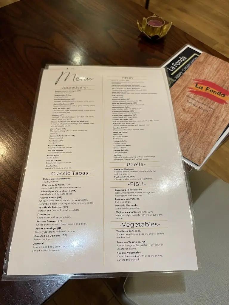Menü_La Fonda Spanish Tapas Restaurant & Bar_Horsforth_Bild_3