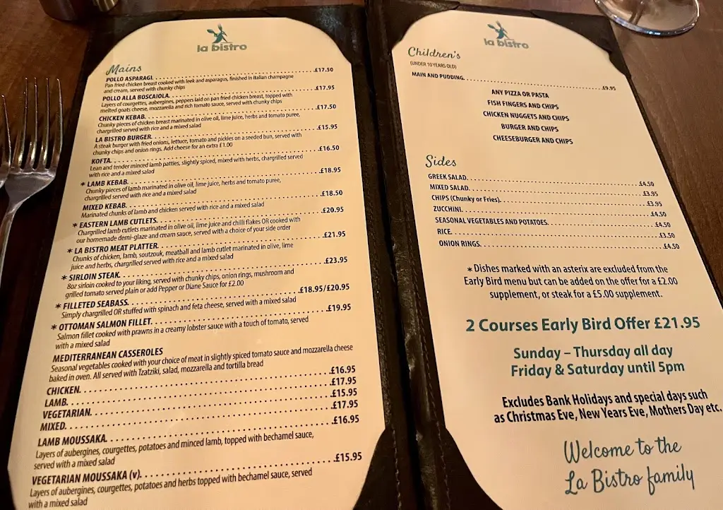 Menu_La Bistro Mediterranean Kitchen_Horsforth_image_1