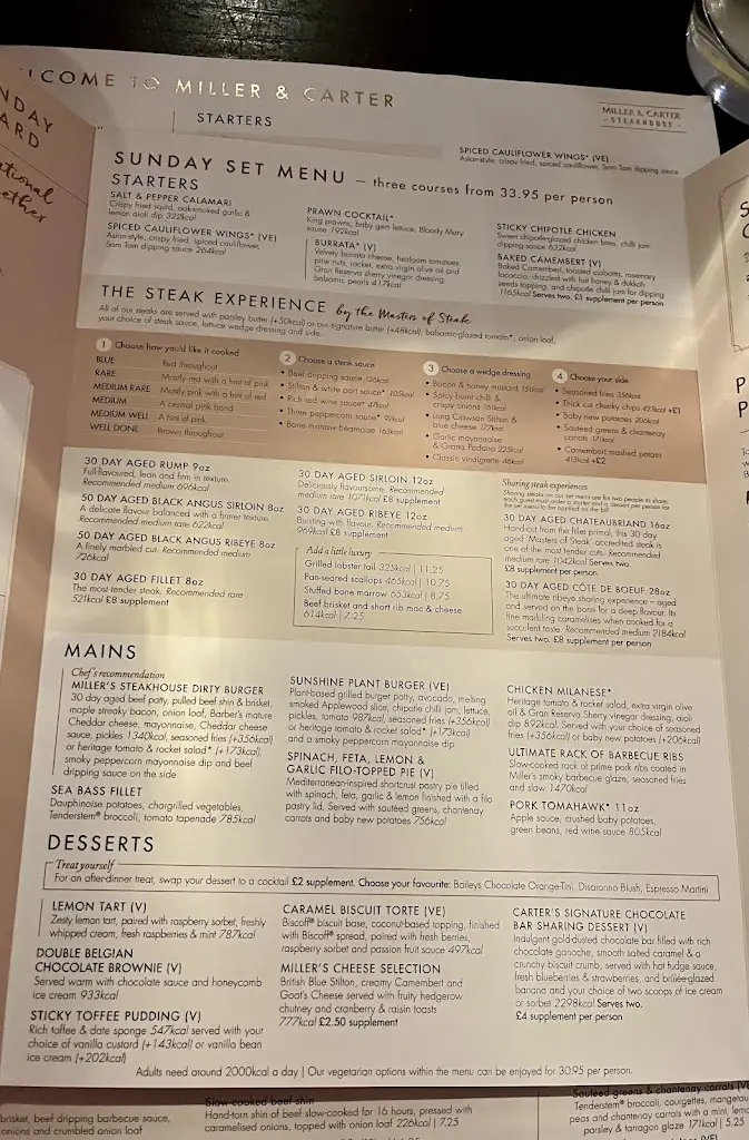 Menu_Miller & Carter Horsforth_Horsforth_immagine_1