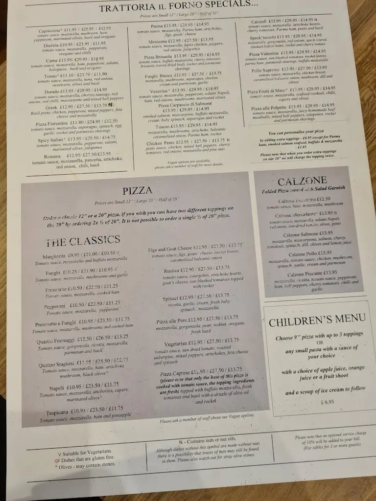 Menu_Trattoria Il Forno_Horsforth_image_3