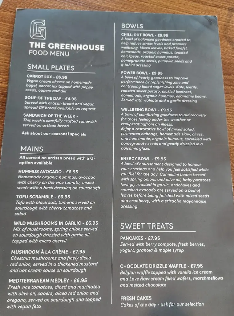 Menu_The Greenhouse Horsforth_Horsforth_image_2