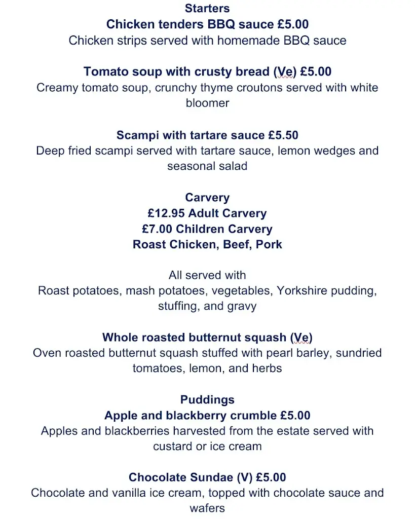 Menu_The Tee House_Hucknall_image_3