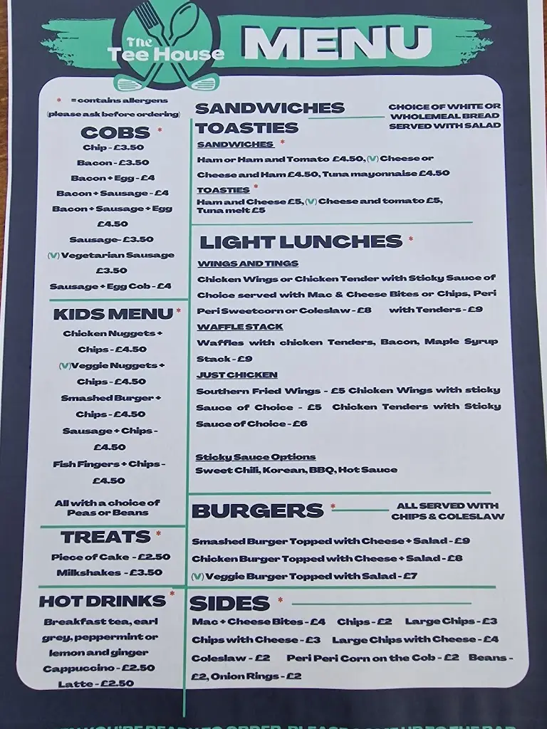 Menu_The Tee House_Hucknall_image_4