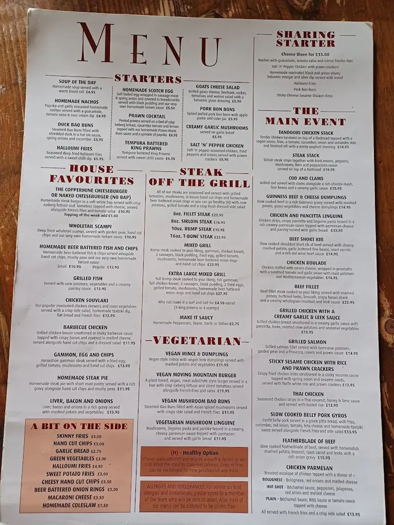 Menu_The Copper Mine_Hunwick_image_1