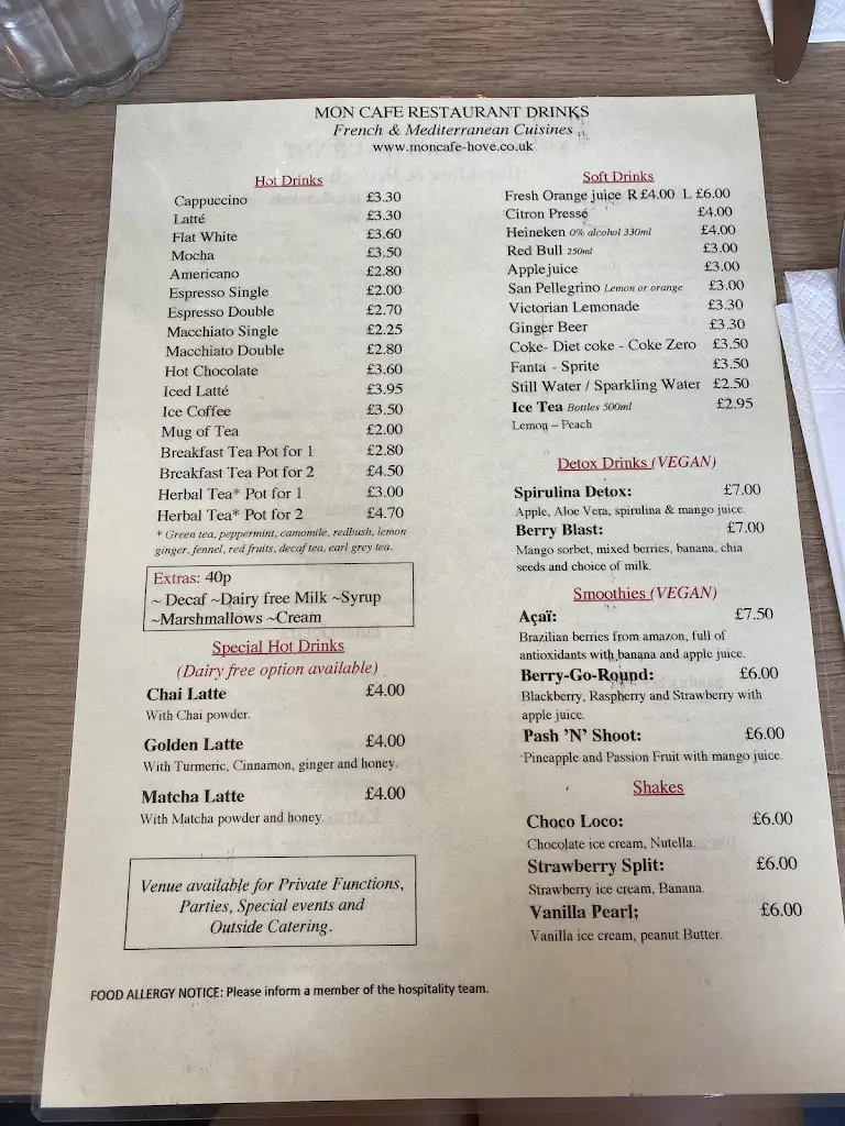Menu_Mon Cafe Hove_Hove_image_1