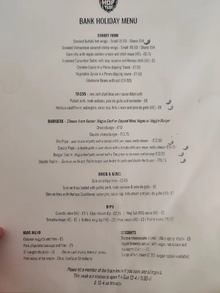 Menu_The Hop Tub_Hurstpierpoint_image_3