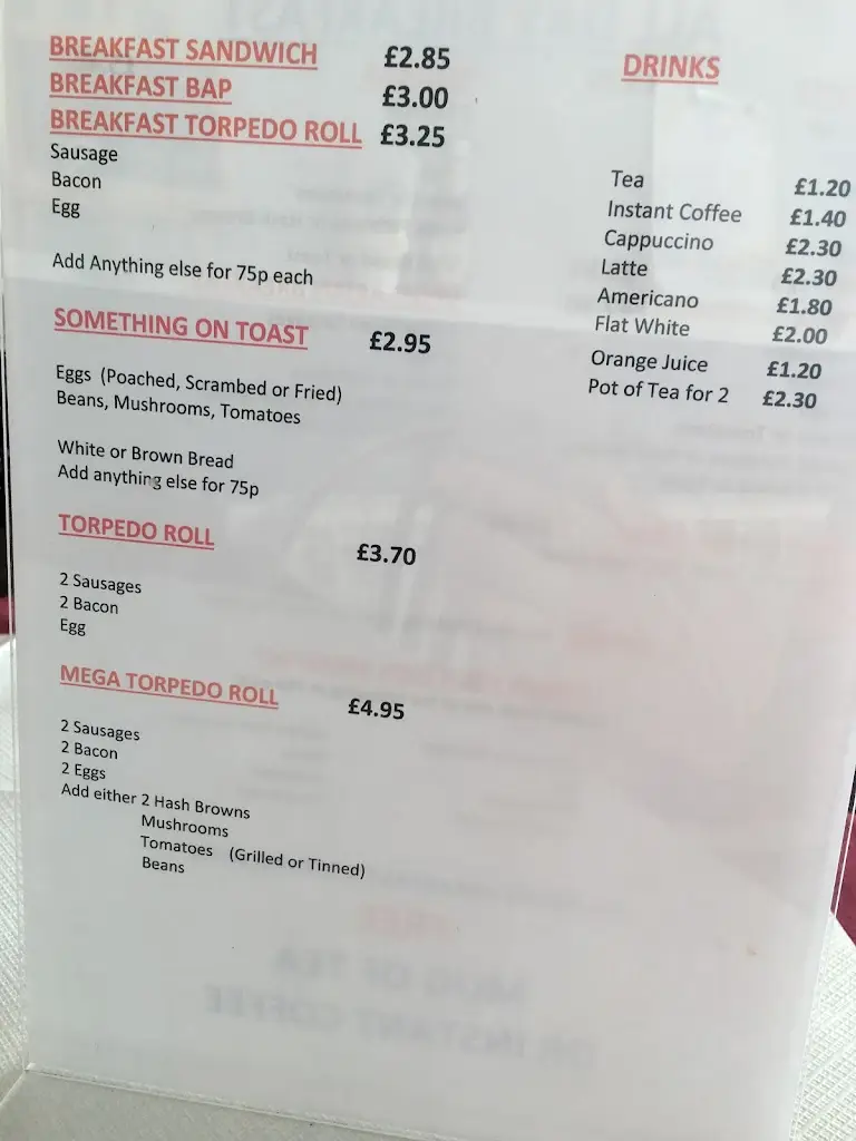 Menu_The New Rays Roadhouse_Huntspill_image_3