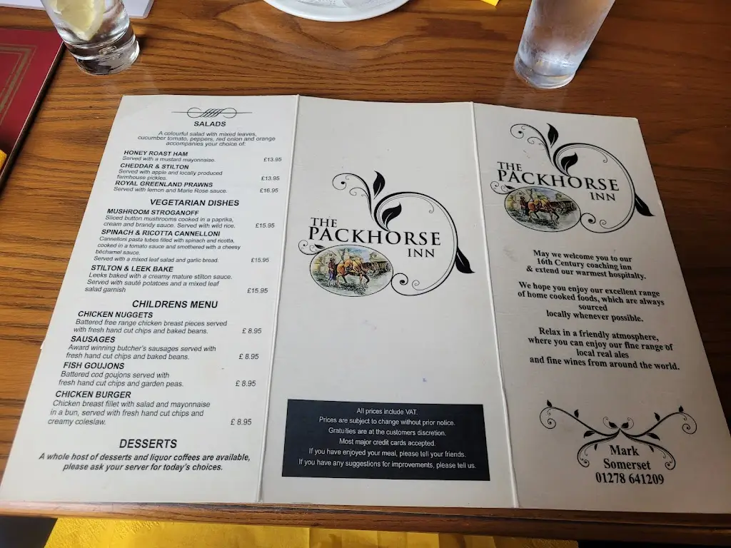 Menu_Pack Horse Inn_Huntspill_image_2