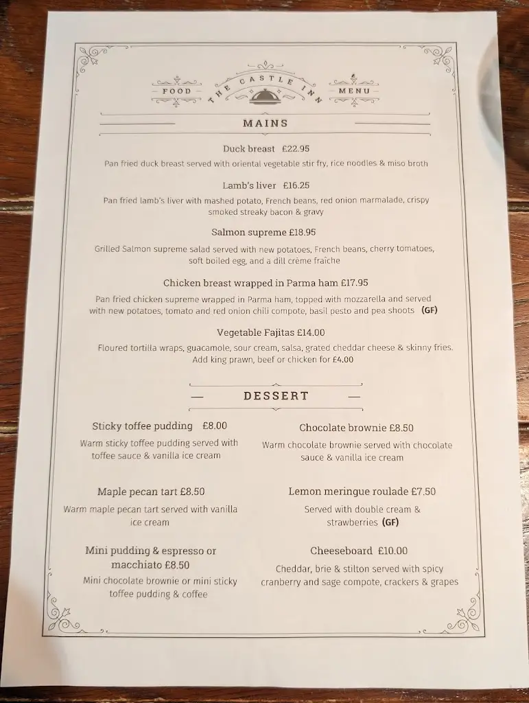 Menu_The Castle Inn_Hurst_image_1