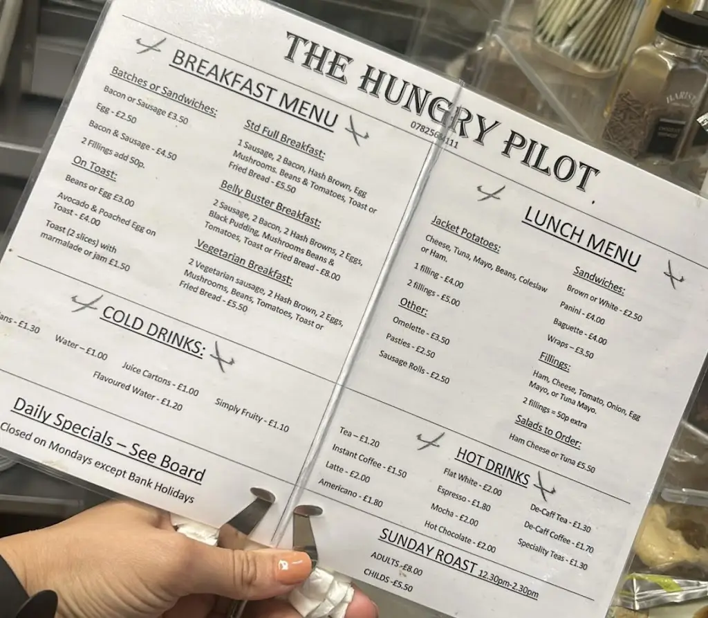 Menu_The Hungry Pilot_Husbands Bosworth_image_1