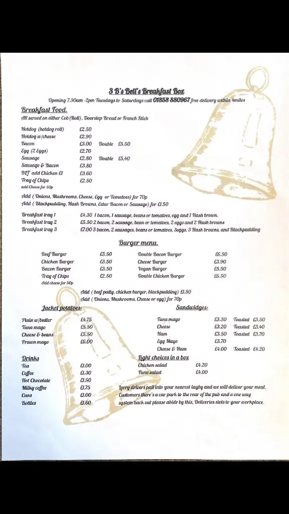 Menu_3 B’s Bell’s Breakfast Box_Husbands Bosworth_image_1