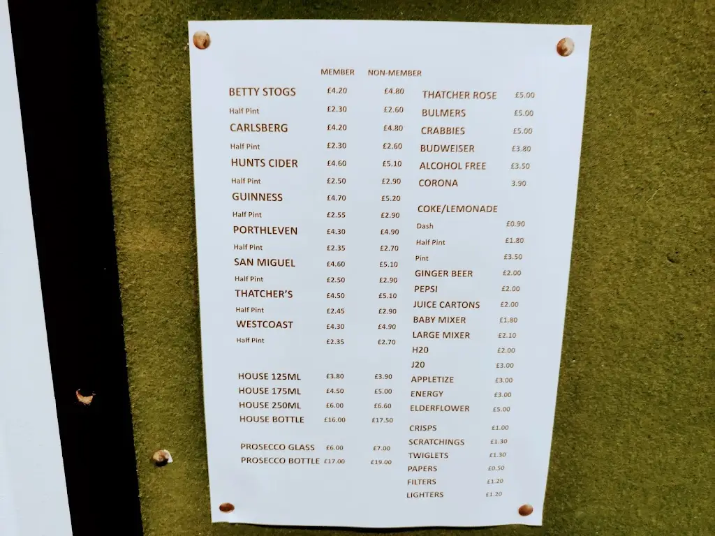 Menu_The Scillonian Club_Hugh Town_immagine_1