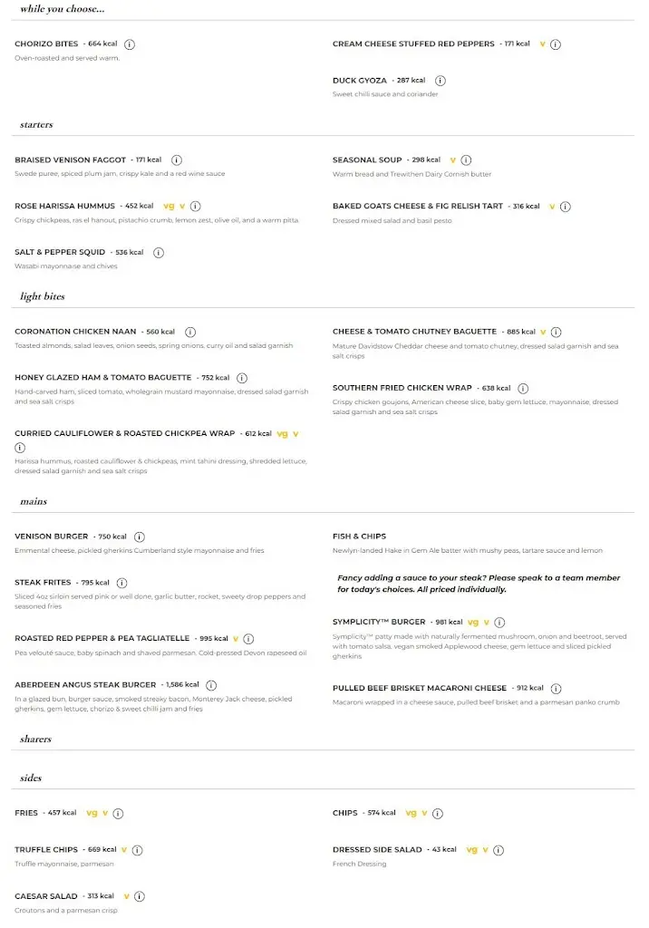 Menu_The Atlantic Inn, St Mary's_Hugh Town_image_1