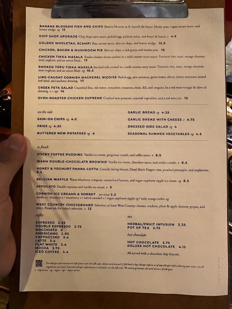 Menu_The Atlantic Inn, St Mary's_Hugh Town_image_2