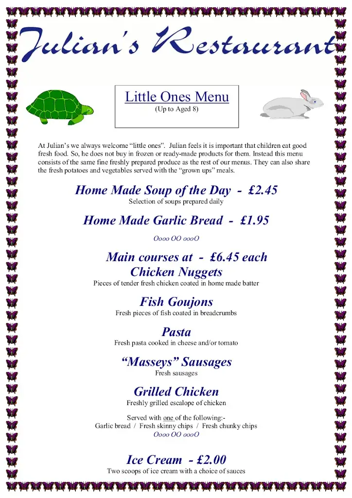 Menu_Julian's Restaurant_Hoylake_image_1