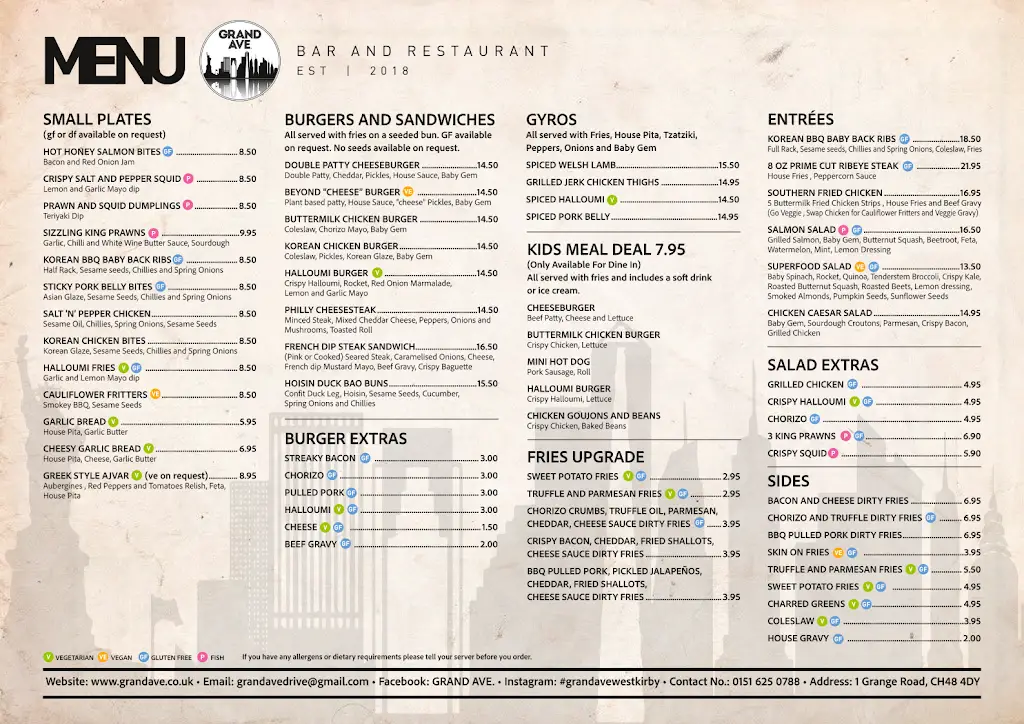 Menu_Grand Ave Bar and Restaurant_Hoylake_image_1