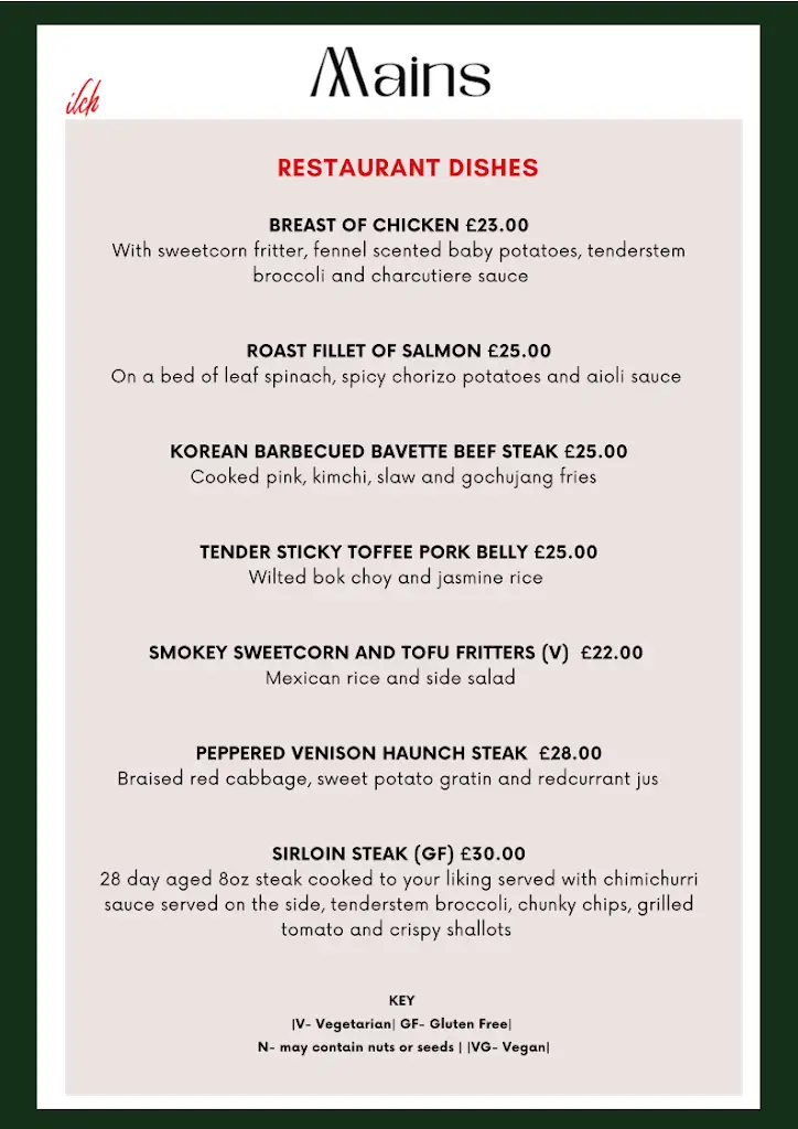 Menu_The Ilchester Arms_Ilchester_image_4