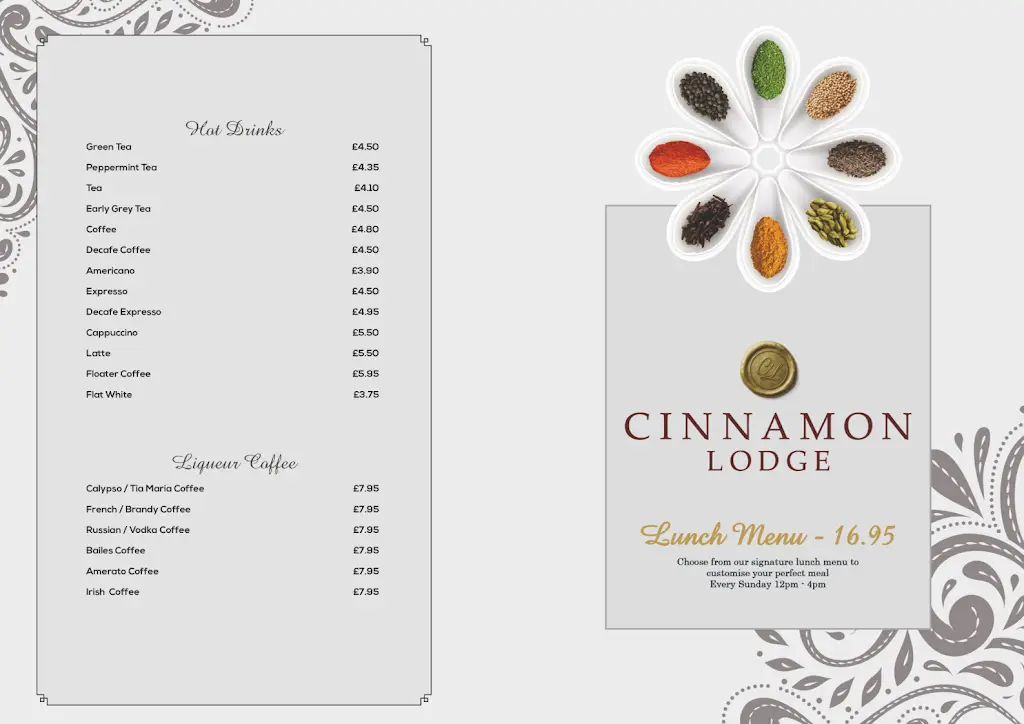 Menu_Cinnamon Lodge_Abbots Langley_image_3