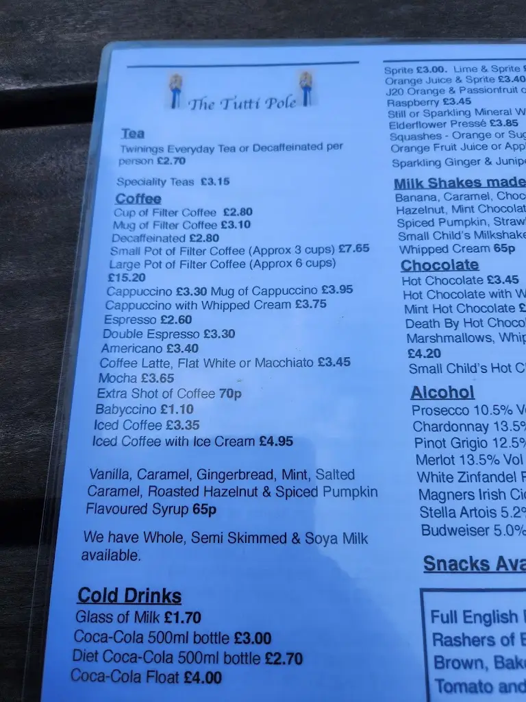 Menu_The Tutti Pole_Hungerford_image_3