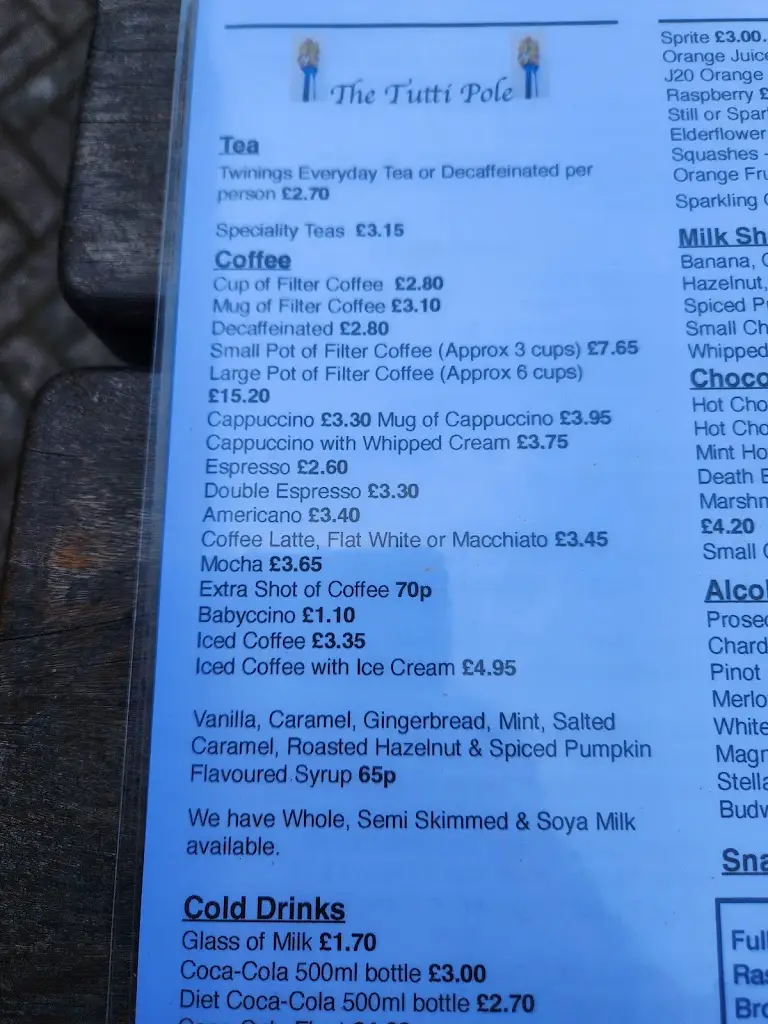 Menu_The Tutti Pole_Hungerford_image_4