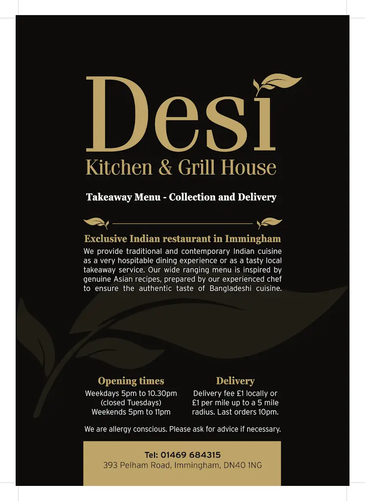 Menu_Desi Kitchen & Grill House_Immingham_image_1