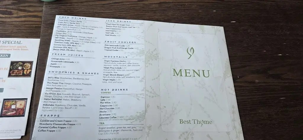 Menu_Best Thyme Cafe & Restaurant_Hythe_image_3