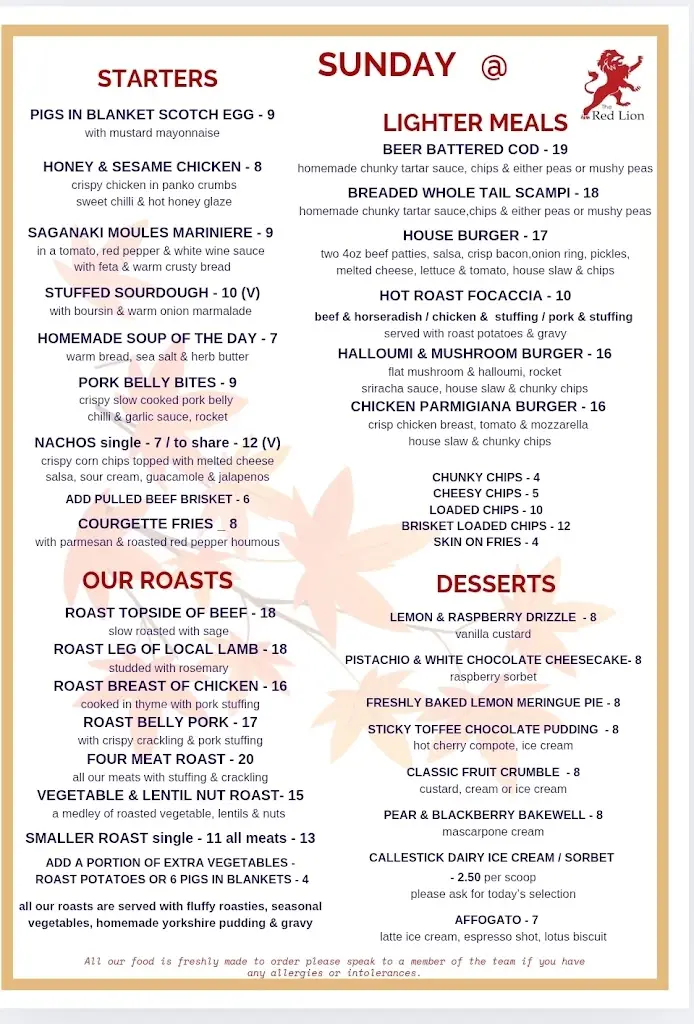 Menu_The Red Lion_Hythe_image_2