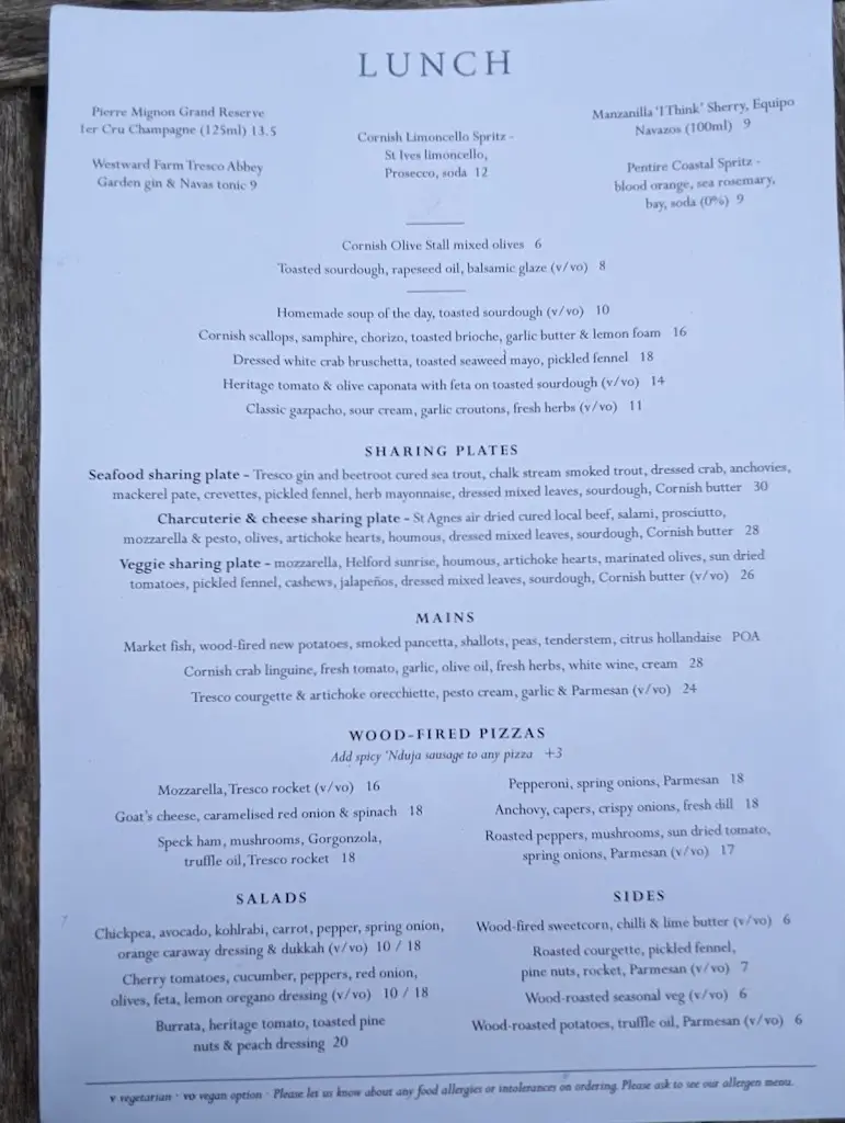 Menu_The Ruin Beach Café_Isles of Scilly_image_1