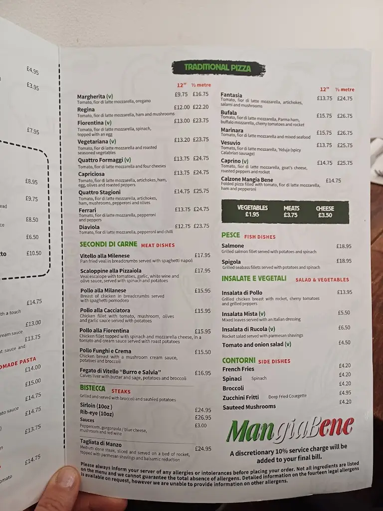 Menü_Mangia Bene_Islington_Bild_2