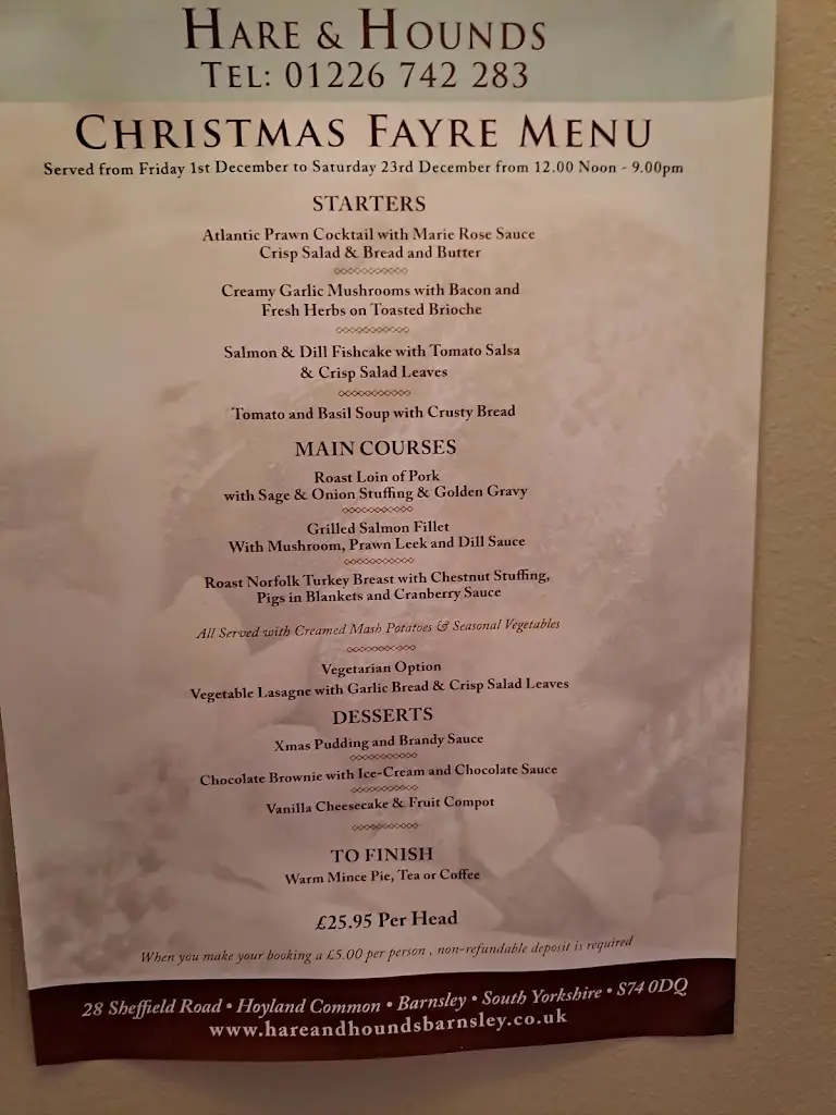 Menu_The Hare & Hounds_Hoyland Nether_image_1