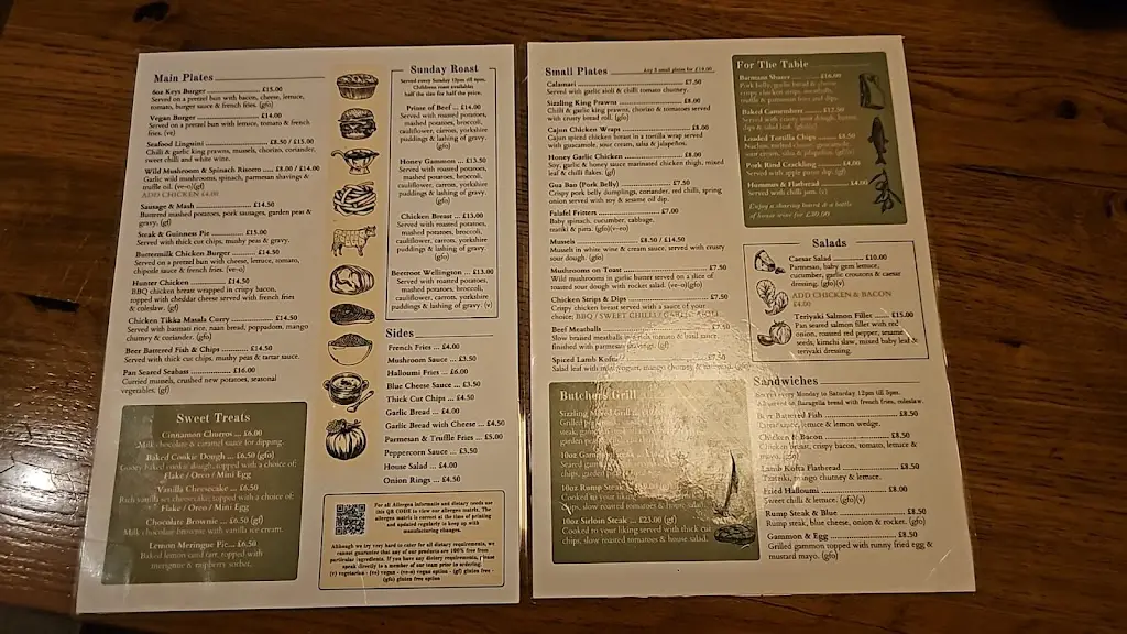 Menu_The Keys_Hoyland Nether_image_1