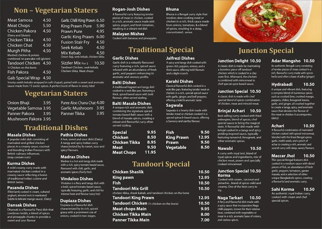 Menu_The curry Junction_Hoyland Nether_image_1