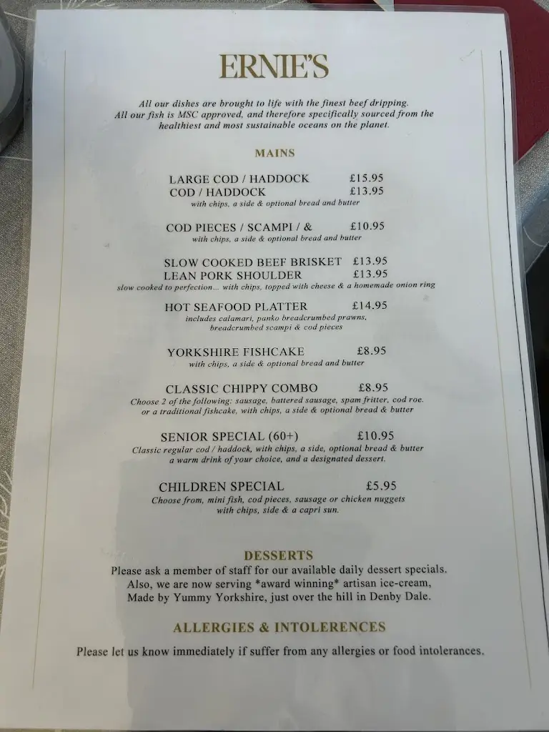 Menu_Ernie's Fish & Chips_Hoyland Nether_image_2