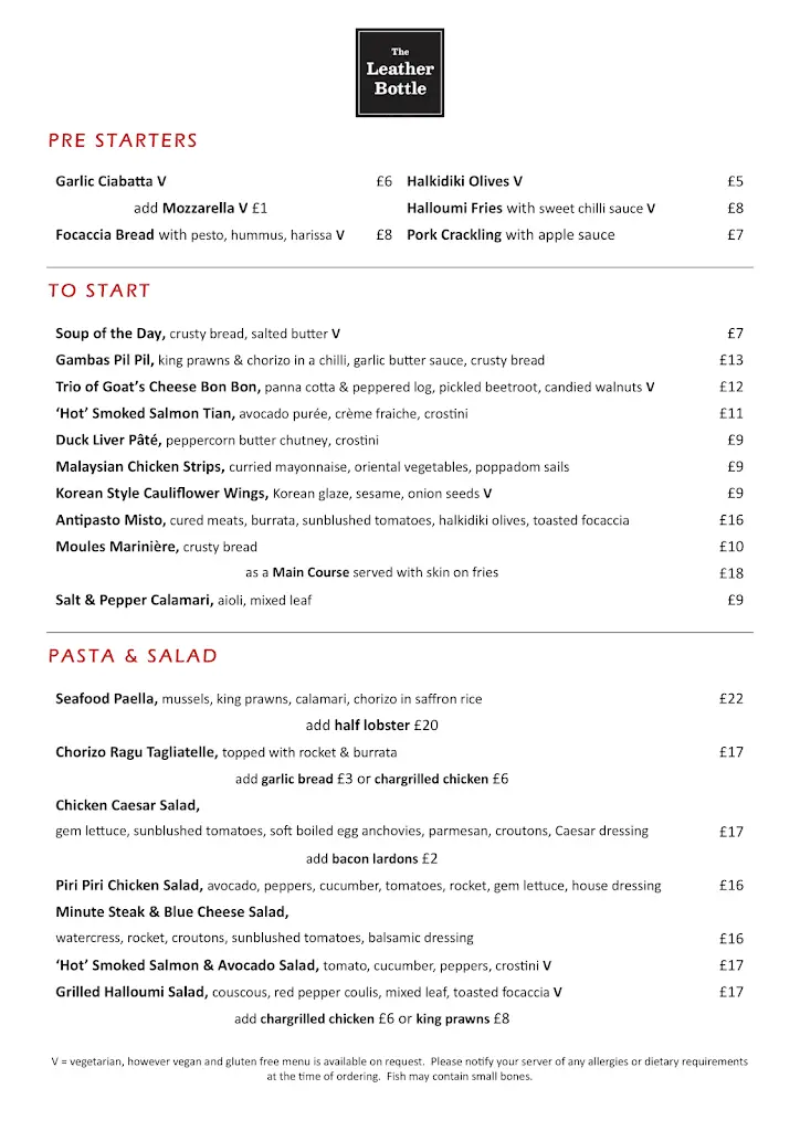 Menu_The Leather Bottle Blackmore_Ingatestone_image_3
