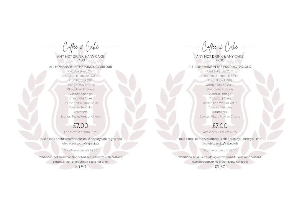 Menu_The H Bar & Restaurant_Bakewell_image_1