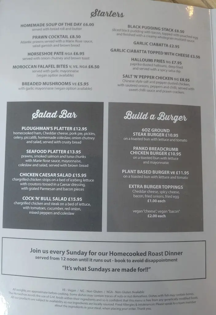 Menu_The Horseshoe_Kearsley_immagine_3