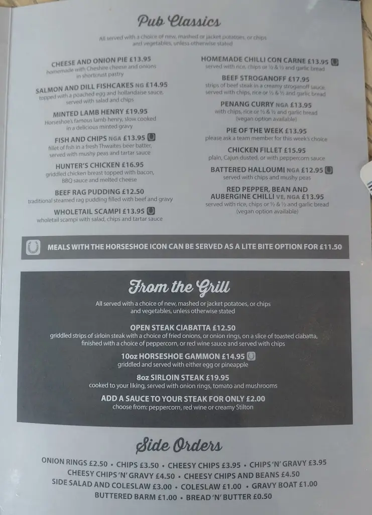 Menu_The Horseshoe_Kearsley_immagine_4