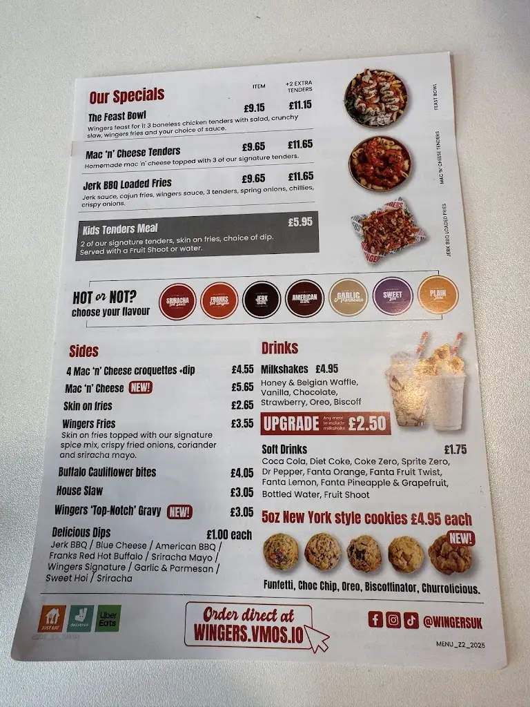 Menu_Wingers Sittingbourne_Iwade_image_1