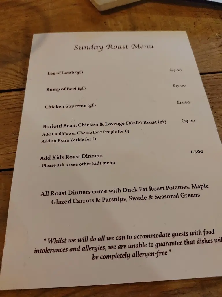 Menu_The Trehill Arms_Ivybridge_immagine_3