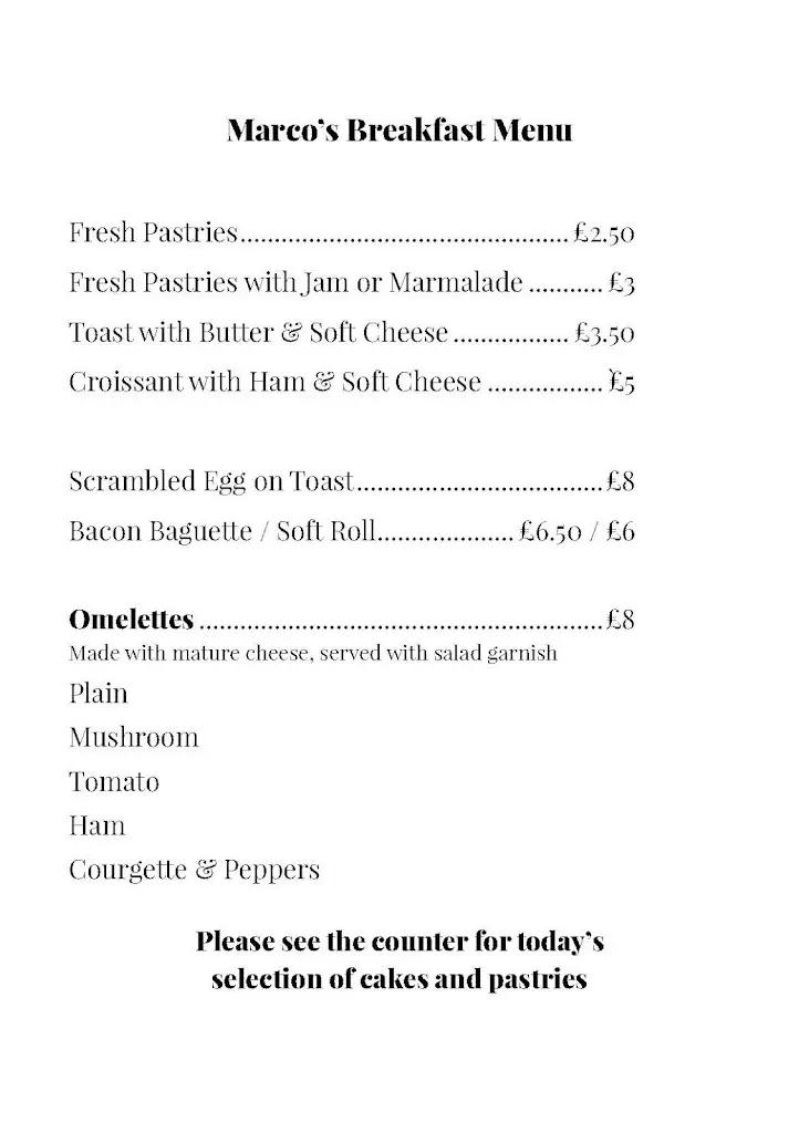 Menu_Marco's Trattoria_Ivybridge_image_2