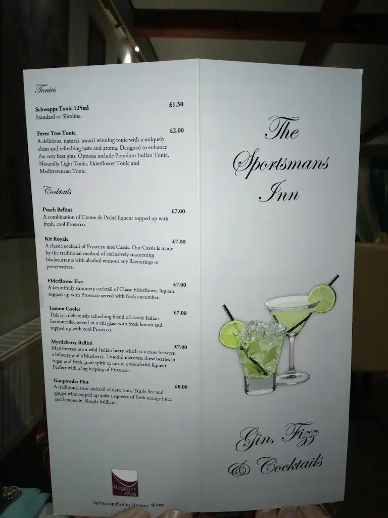 Menu_The Sportsmans Inn - Ivybridge Hotel_Ivybridge_imagen_1