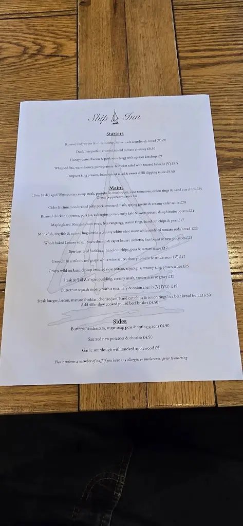 Menu_The Ship Inn_Ivybridge_image_3