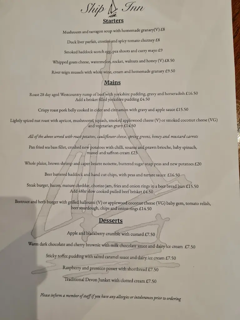 Menu_The Ship Inn_Ivybridge_image_4