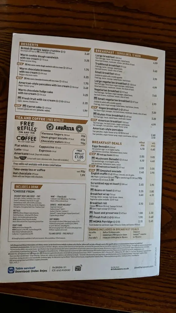 Menu_The Barker's Brewery - JD Wetherspoon_Huyton_image_2