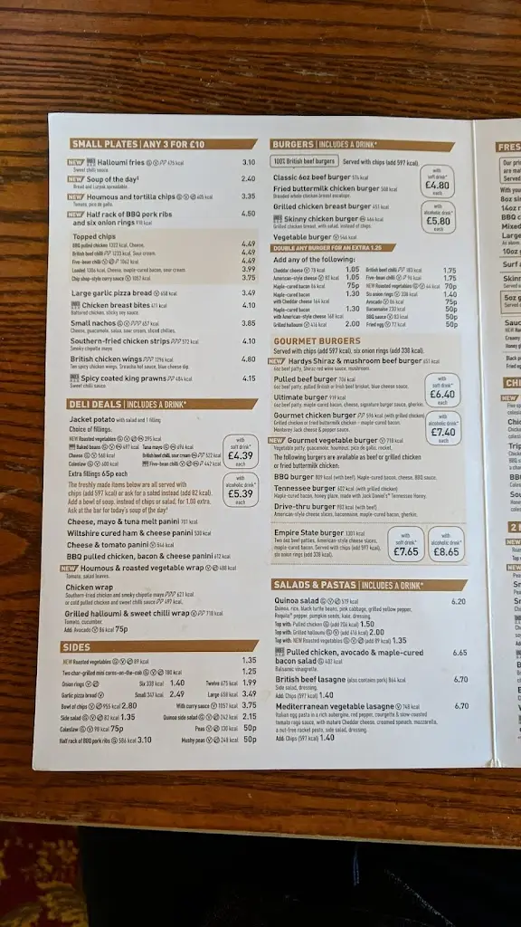 Menu_The Barker's Brewery - JD Wetherspoon_Huyton_image_3