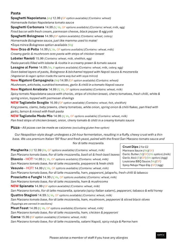 Menu_Amici Ristorante, Keighley_Keighley_image_1